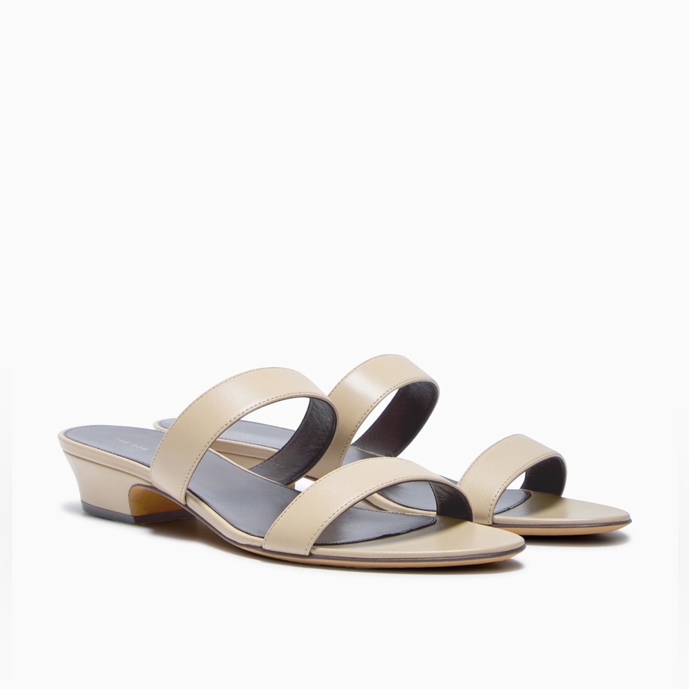 The Row Anwar Iron Grey Women's Sandals Slides Mules Strap 25